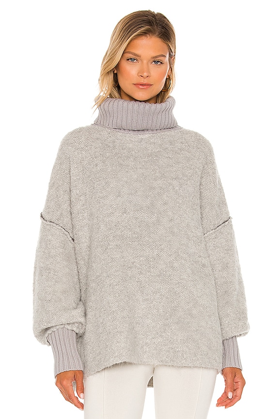Free People Milo Pullover in Heather Grey | REVOLVE