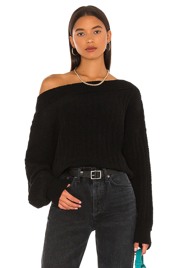 view 1 of 4 Cabin Fever Pullover in Washed Black