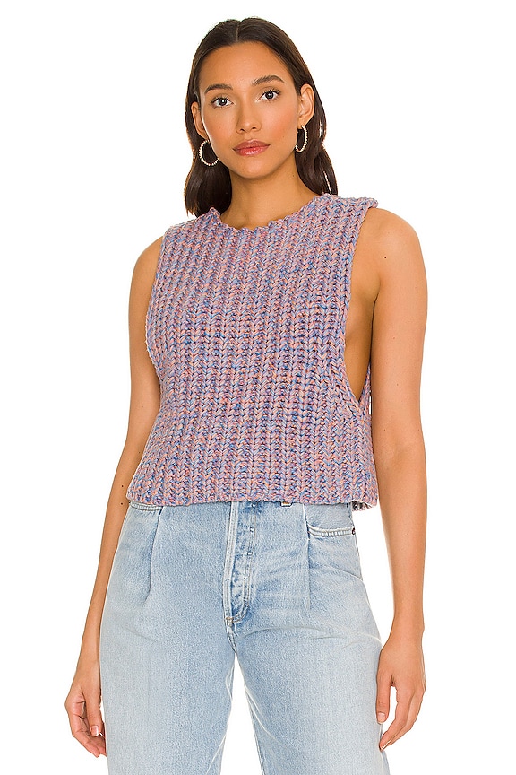 view 1 of 4 CHALECO FREE PEOPLE HOOPLA in Mountain Sunset Combo
