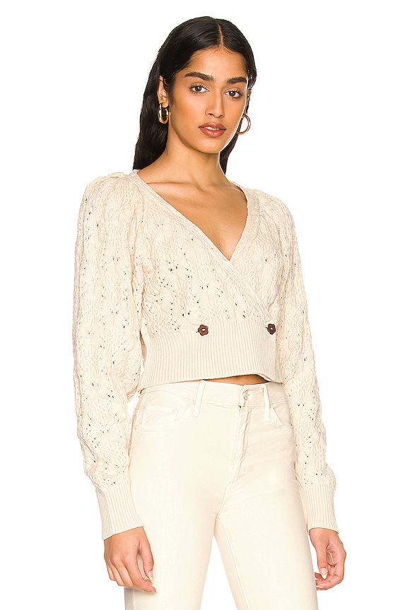 view 2 of 4 CÁRDIGAN FREE PEOPLE OLIVE YOU in Macadamia