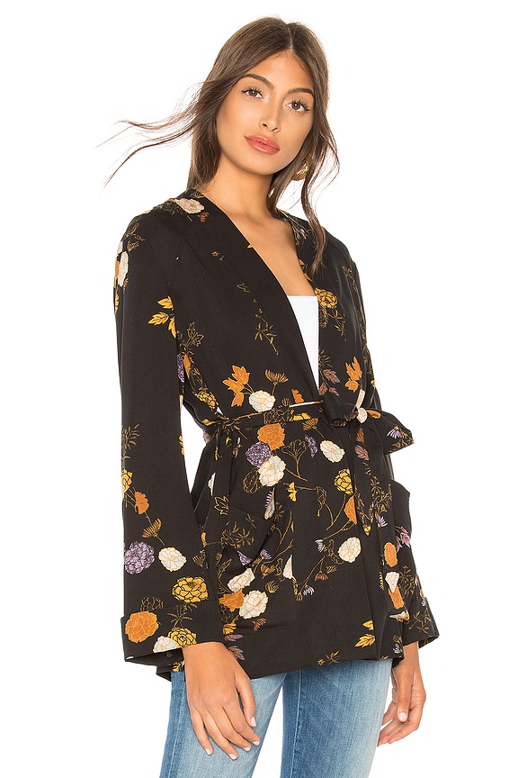 view 2 of 4 Peony Wrap Jacket in Midnight