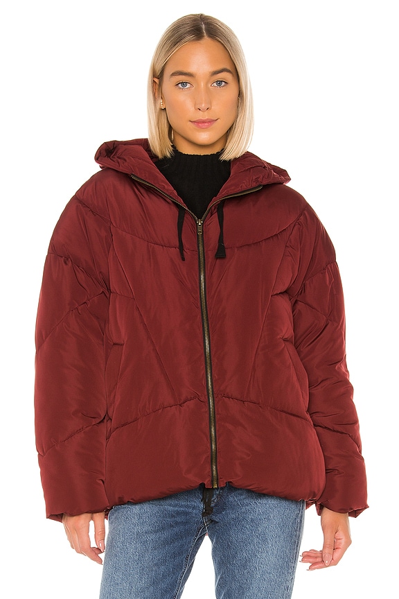 view 2 of 5 Hailey Puffer in Wine
