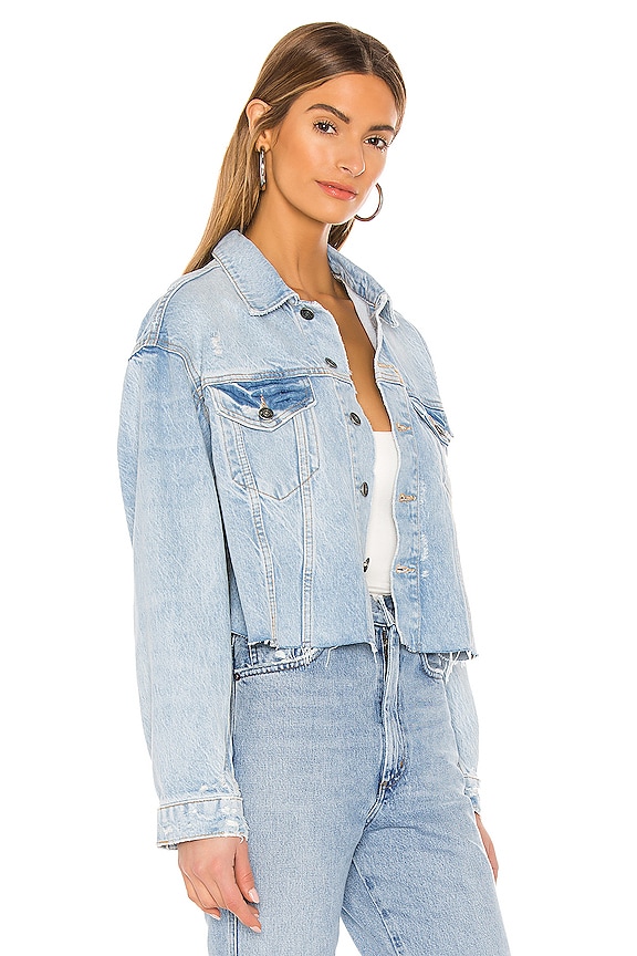 view 2 of 4 Amelia Slouchy Trucker Jacket in Washed Denim