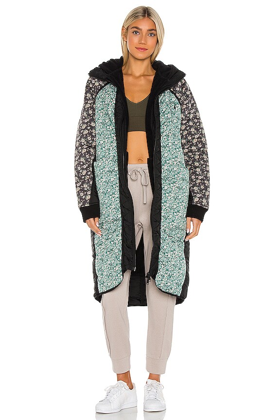 view 1 of 6 CHAQUETA TOLEDO LONGLINE PRINTED in Black Combo