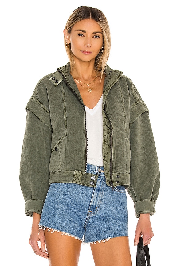 view 1 of 5 CAZADORA FLORENCE in Olive Smoke