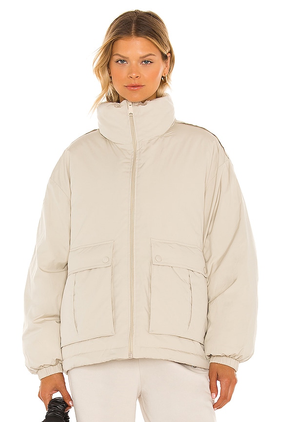 view 2 of 5 Duvet Bomber in Oatmeal