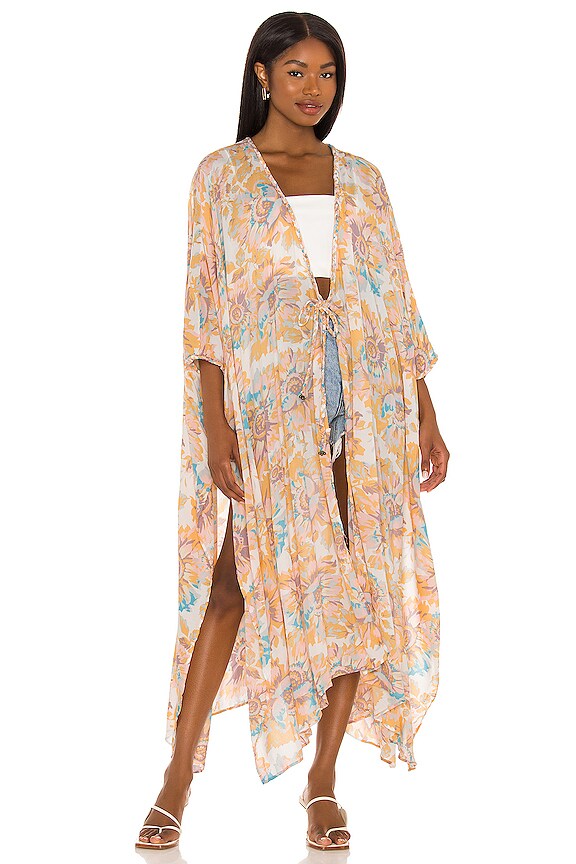 view 2 of 4 Into The Wild Kimono in Dawn Combo