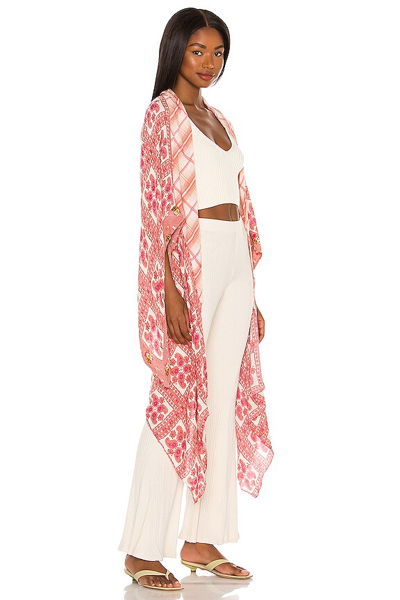 view 2 of 3 American Pie Patchwork Kimono in Creme Combo