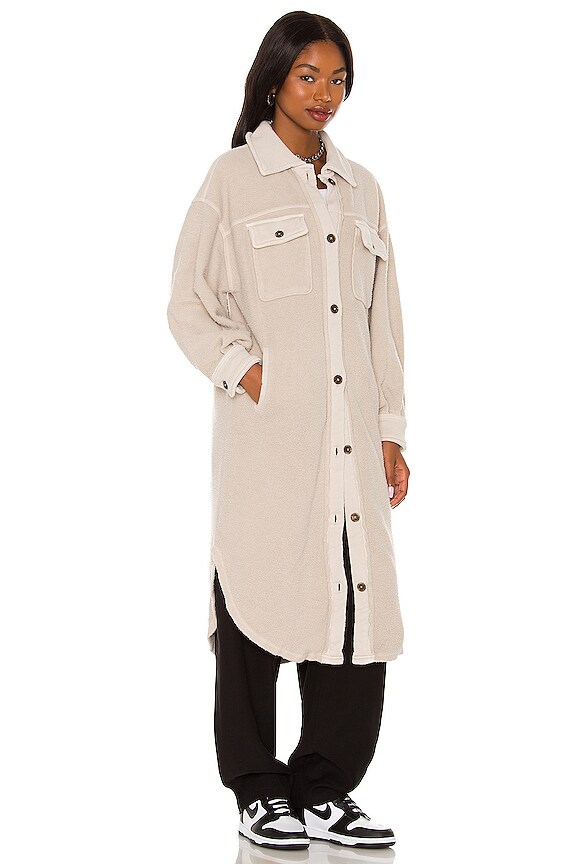 view 2 of 3 Long Rugby Jacket in Stone