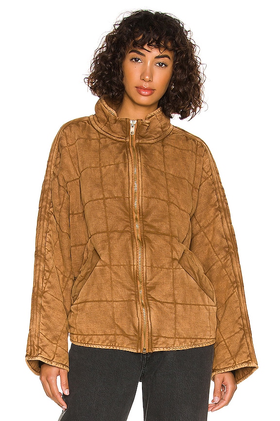 view 2 of 5 x We The Free Dolman Quilted Knit Jacket in Toasted Coconut