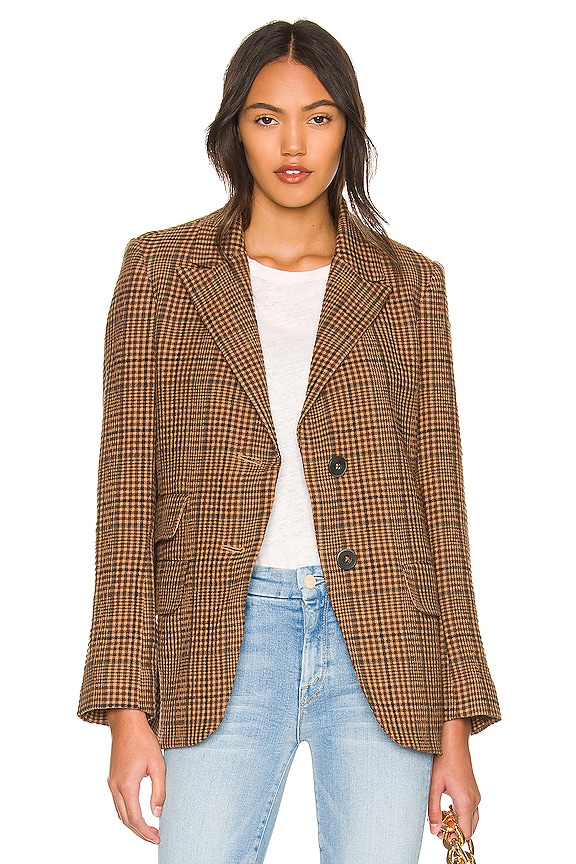 Free People X REVOLVE Bowie Blazer in Camel Combo | REVOLVE