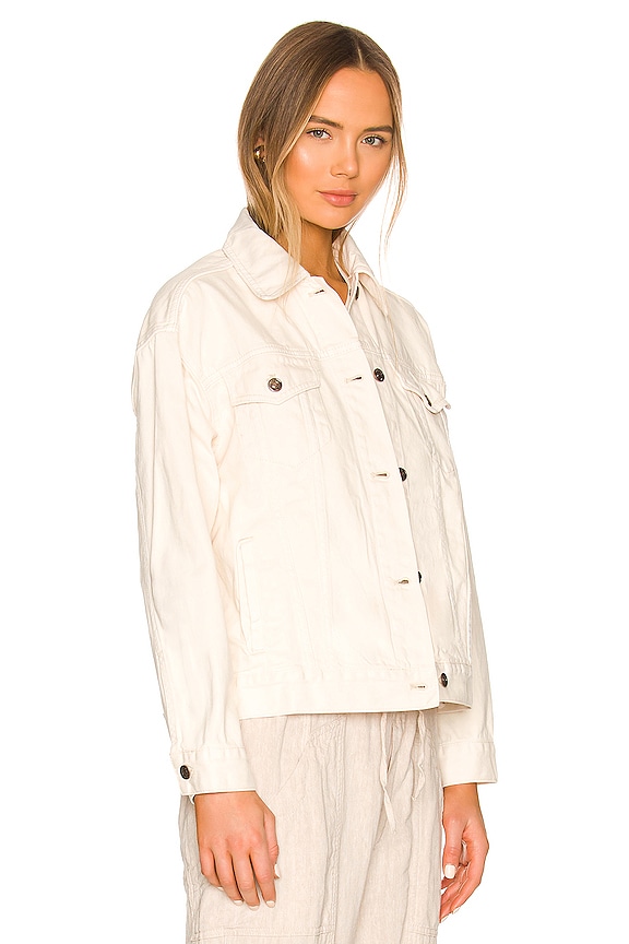 view 2 of 4 BLOUSON EN JEAN FREE PEOPLE JOLENE in Ecru