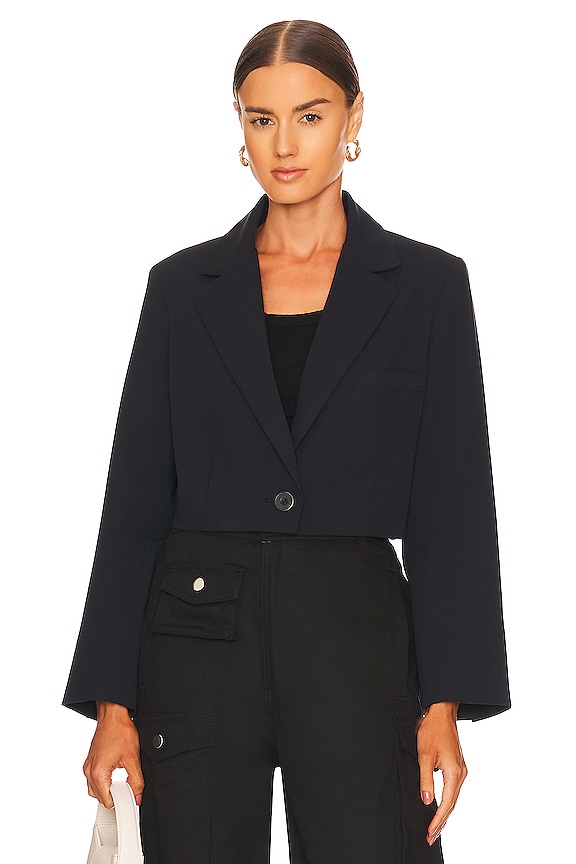 view 2 of 5 Block Party Crop Blazer in Black