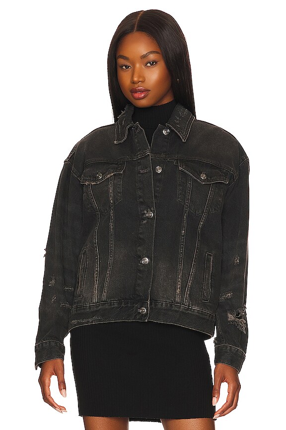 view 2 of 5 FREE PEOPLE JOLENE 자켓 in Washed Black