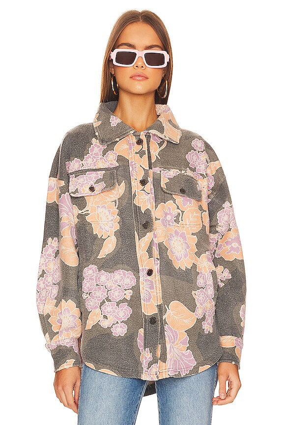 view 2 of 5 Printed Ruby Jacket in Charcoal Combo