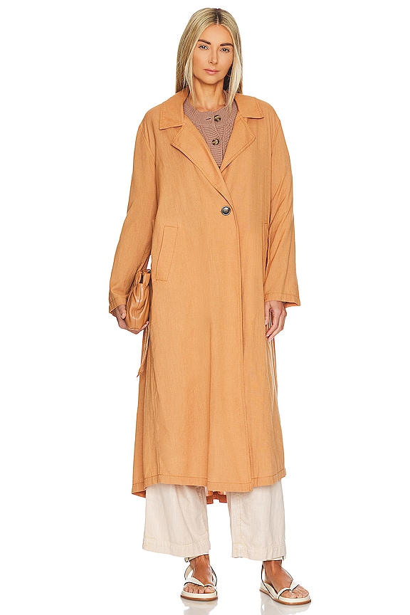 view 2 of 4 MANTEAU LARGE FREE PEOPLE RAE in Bright Cider