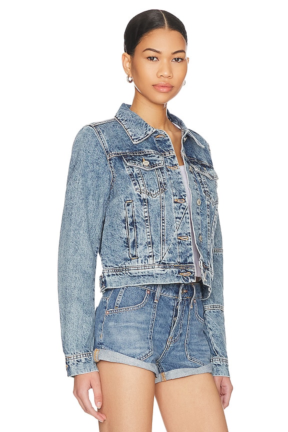 view 2 of 4 FREE PEOPLE RUMORS ジャケット in Light Indigo