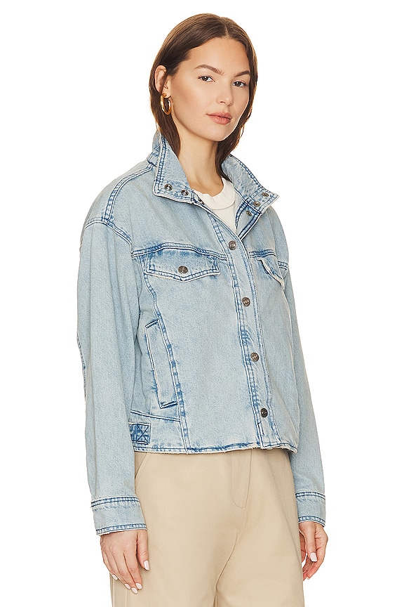 view 2 of 4 FREE PEOPLE CRYSTAL ジャケット in Washed Blue