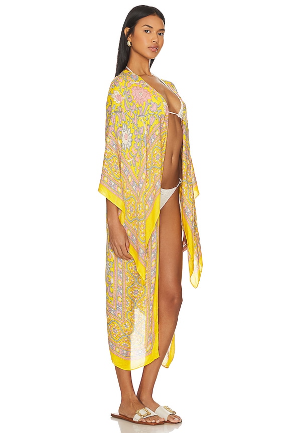 view 2 of 3 X Intimately FP Magic Dance Border Kimono in Mellow Yellow