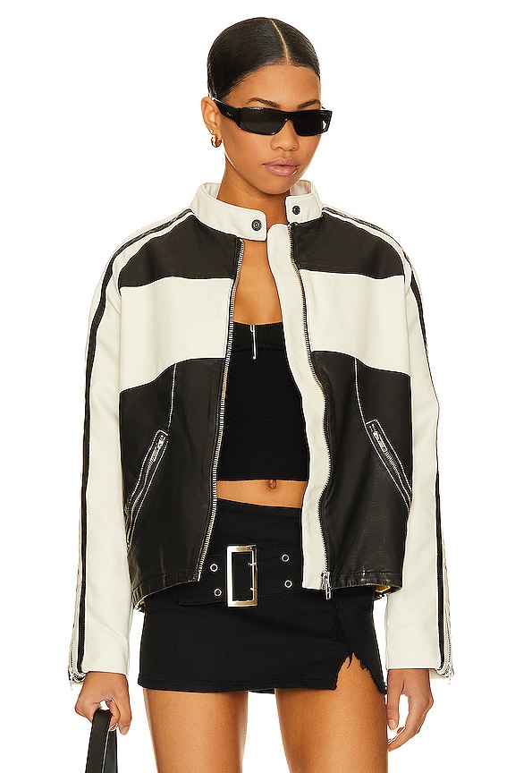 view 1 of 5 КУРТКА FREE PEOPLE RYDER in Black Combo