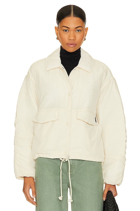 view 2 of 6 X FP Movement Off The Bleachers Coaches Jacket In Sea Salt in Sea Salt