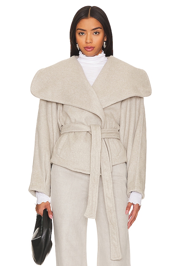 view 2 of 5 FREE PEOPLE MINA 자켓 in Heathered Coffee