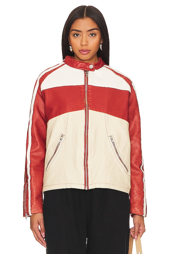 view 2 of 5 CHAQUETA FREE PEOPLE RYDER in Red Combo