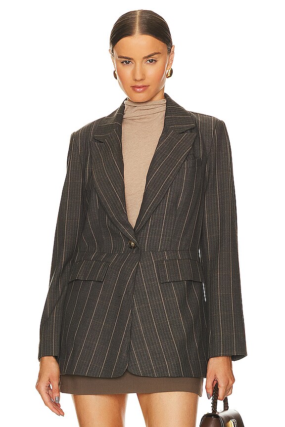 view 2 of 5 Charlotte Blazer in Charcoal Combo