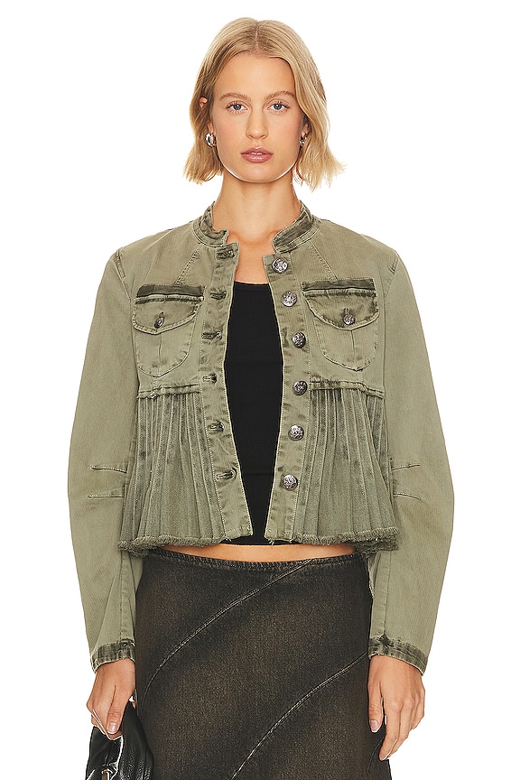 view 2 of 5 FREE PEOPLE CASSIDY ジャケット in Military