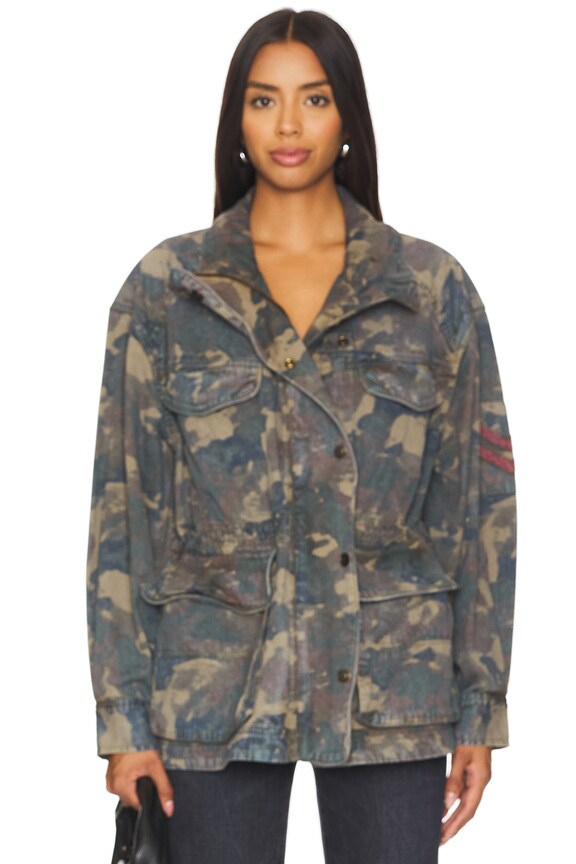 view 2 of 5 CHAQUETA DE CAMUFLAJE UTILITARIA WE THE FREE ARYA in Dusty Olive Combo