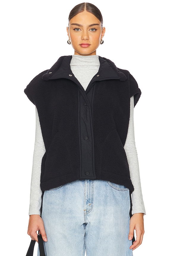 view 2 of 5 x FP Movement Scout It Out Fleece Vest In Black in Black