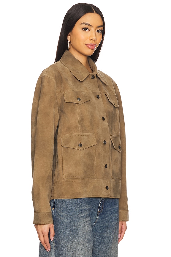 view 2 of 4 Night Ranch Faux Leather Jacket In Antique Bronze in Antique Bronze