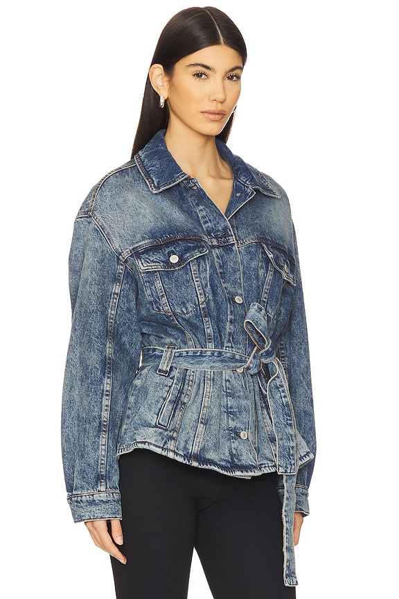 view 2 of 4 x REVOLVE Knotted Denim Jacket in Cloudy Blues