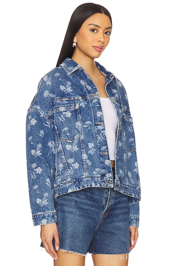 view 2 of 4 x We The Free Opal Swing Denim Jacket in Fallen Daisy