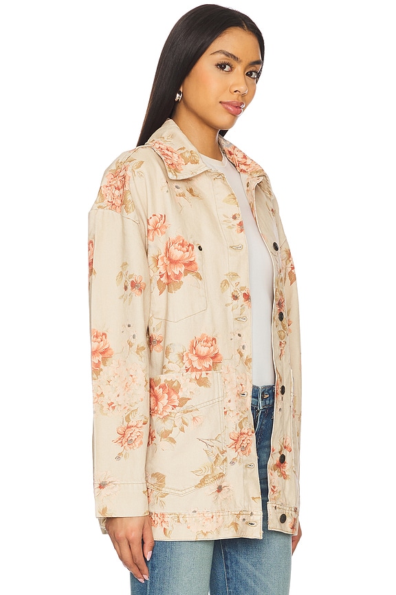 view 2 of 4 x We The Free Avery Denim Jacket in Exploded Floral
