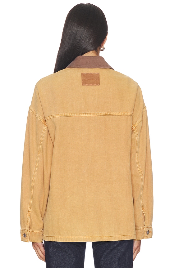 Free People x We The Free Lemon Denim Jacket in Meerkat | REVOLVE