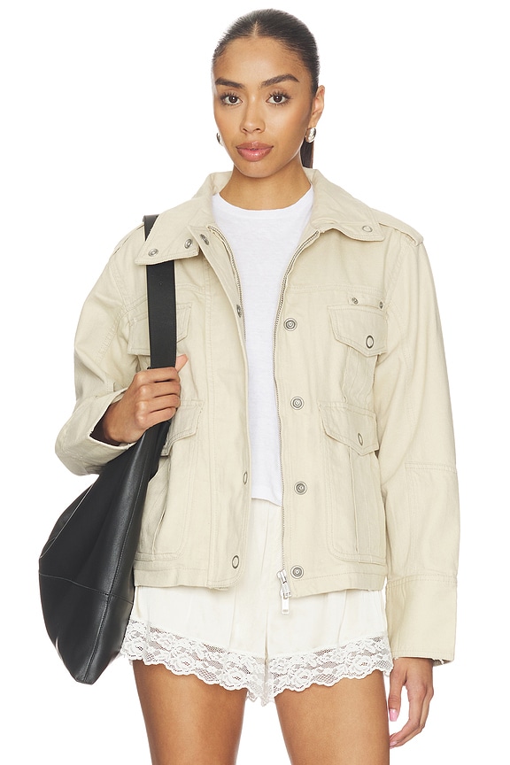 view 1 of 5 x We The Free Kali Washed Jacket in Morning Oat