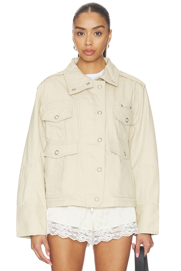 view 2 of 5 x We The Free Kali Washed Jacket in Morning Oat
