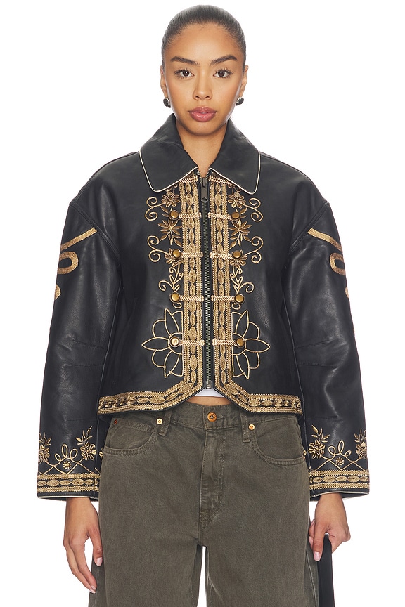 view 2 of 6 Lana Leather Jacket in Black