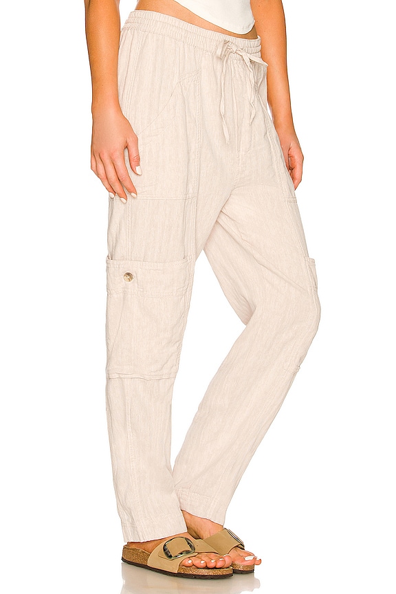 view 2 of 4 PANTALON FREE PEOPLE FEELIN GOOD UTILITY in Natural