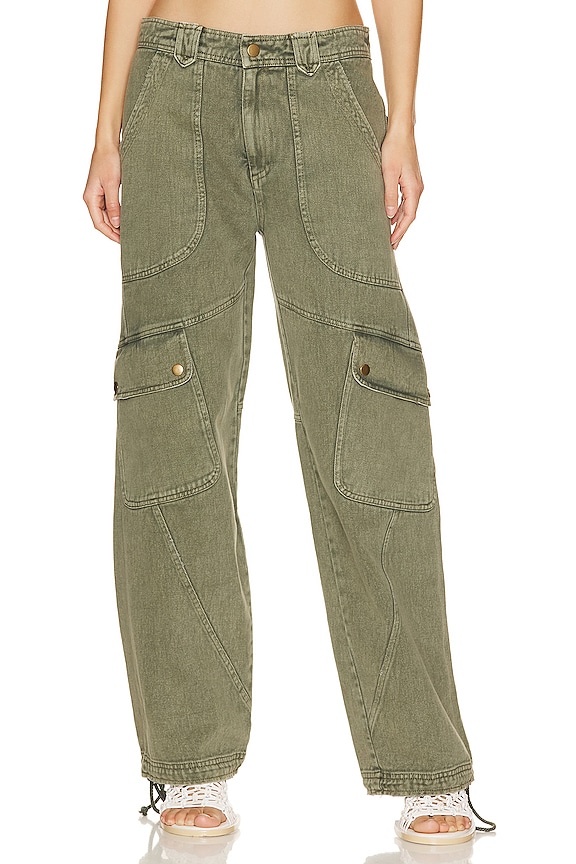 view 2 of 5 Come And Get It Utility Pant in Hunter Green