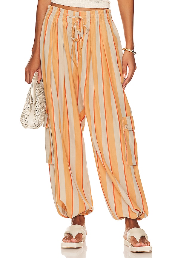 view 2 of 5 Palash Cargo Pant in Creamsicle Combo