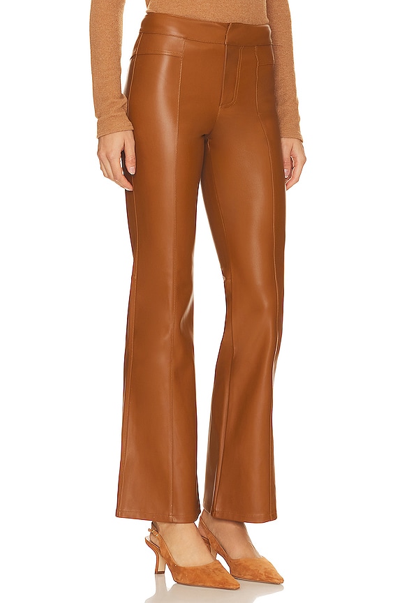 view 2 of 4 Uptown High Rise Faux Leather Pant in Brown
