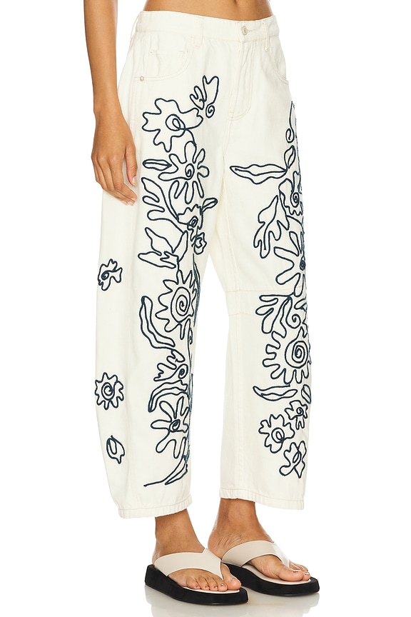 view 2 of 5 VAQUERO CILINDRO WE THE FREE SOUTACHE LUCKY YOU in Ivory Combo