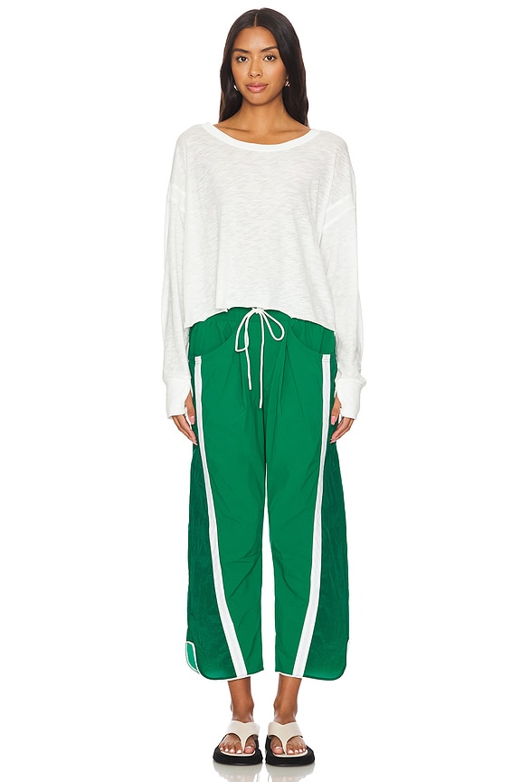 Fringe Trim Drawstring Waist Pants | SHEIN A