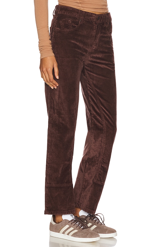 view 2 of 6 x We The Free Risk Taker Cord Straight Leg in Chocolate Truffle