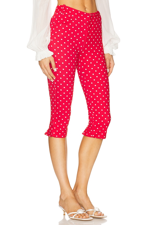 view 2 of 6 CAPRI ESTAMPADO. FREE PEOPLE BETTER in Cherry Combo