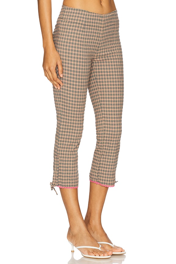 view 2 of 6 Feeling Flirty Slim Capri in Grey Combo