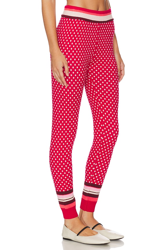 view 2 of 6 x Intimately Falala Legging In Red Peppermint Dot in Red Peppermint Dot