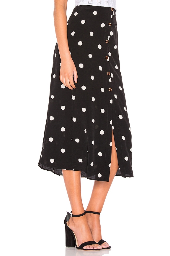 view 2 of 4 JUPE MIDI RETRO LOVE in Black & White Combo